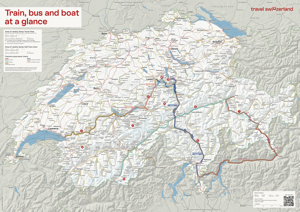 スイストラベルシステム 適用範囲マップ